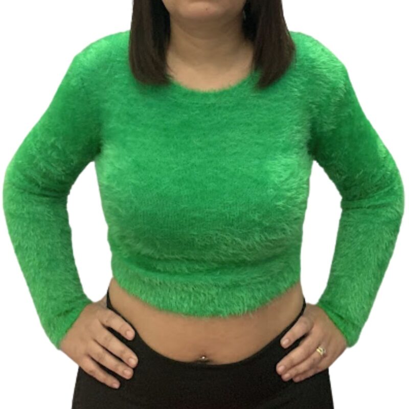 Blusinha Cropped de Pelinho